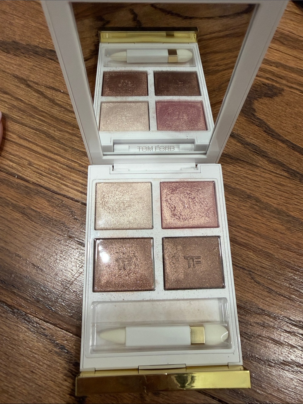 Tom Ford Shimmer Rose & Champagne Eyeshadow Quad Limited Edition First Frost
